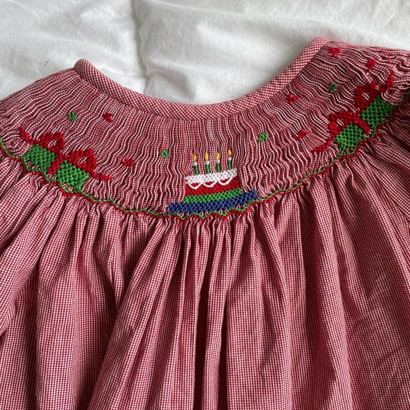 Silly Goose hand smocked birthday dress 2T - Picture 2 of 4